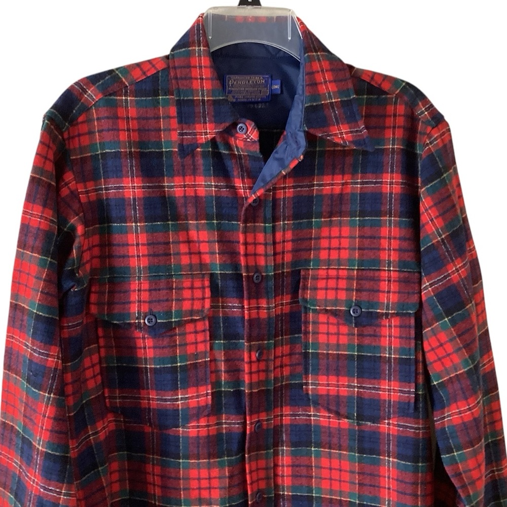 Pendleton Virgin Wool Plaid Flannel Lumberjack Sh… - image 2